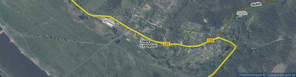 Zdjęcie satelitarne Stare Łysogórki ul.